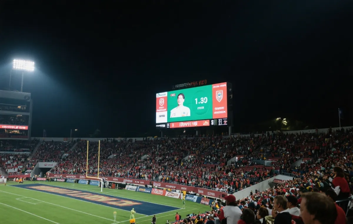 正在直播的足球賽事示意圖