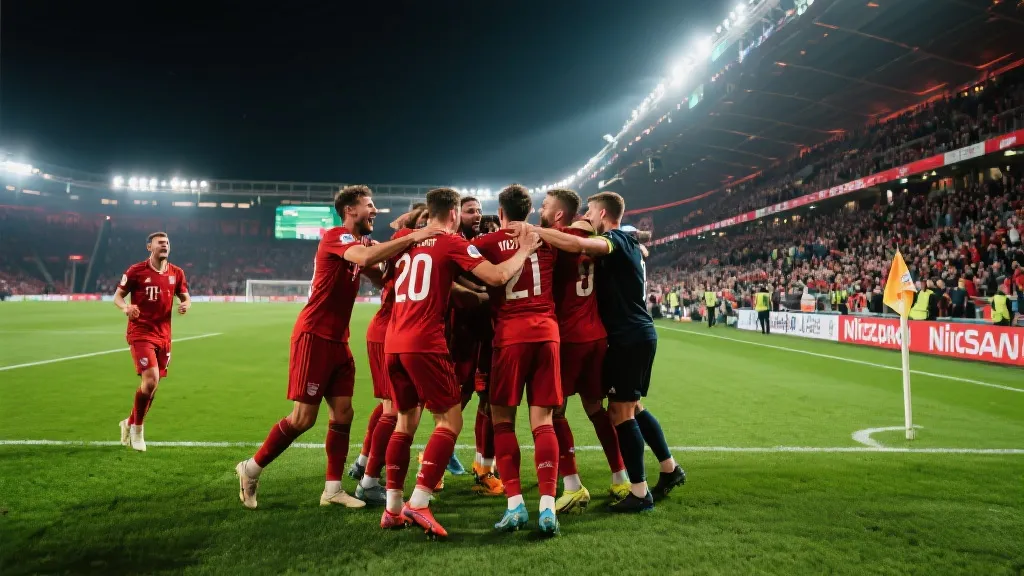 球队庆祝进球